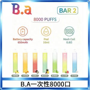 B.A電子煙一次性抛棄式8000口